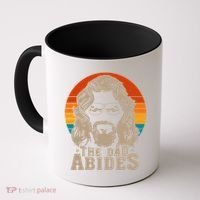 The Dad Abides Funny Fathers Day Retro Coffee Mug thumb 0