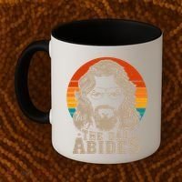 The Dad Abides Funny Fathers Day Retro Coffee Mug thumb 2