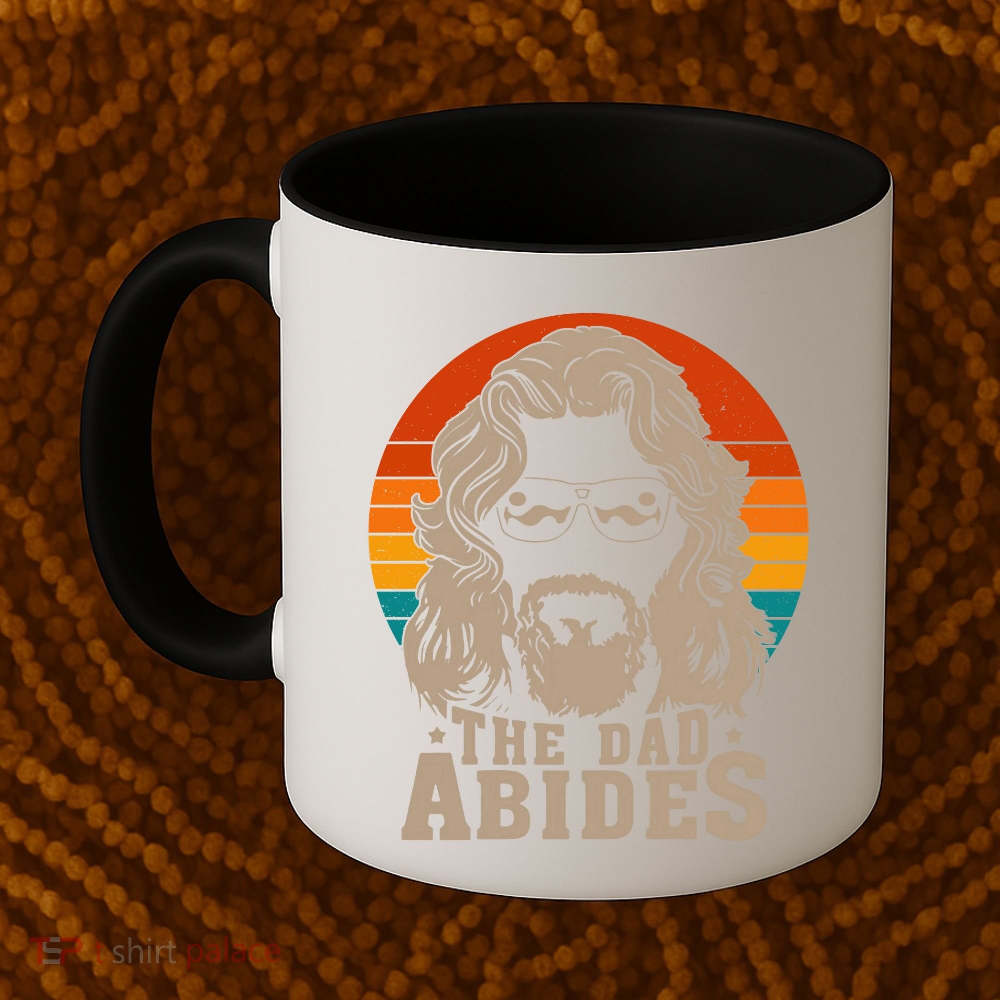 The Dad Abides Funny Fathers Day Retro Coffee Mug
