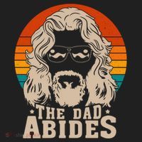 The Dad Abides Funny Fathers Day Retro Tumbler thumb 3
