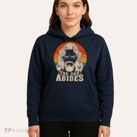 The Dad Abides Funny Fathers Day Retro Hoodie thumb 5