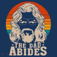 The Dad Abides Funny Fathers Day Retro Hoodie thumb 7