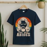 The Dad Abides Funny Fathers Day Retro T-Shirt thumb 2