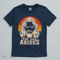 The Dad Abides Funny Fathers Day Retro T-Shirt thumb 5