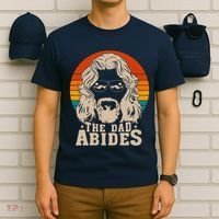 The Dad Abides Funny Fathers Day Retro T-Shirt thumb 6