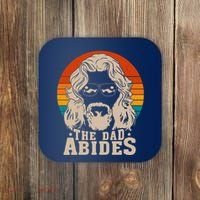 The Dad Abides Funny Fathers Day Retro Coaster thumb 0