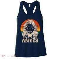 The Dad Abides Funny Fathers Day Retro Women's Tank Top thumb 0