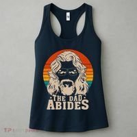 The Dad Abides Funny Fathers Day Retro Women's Tank Top thumb 3