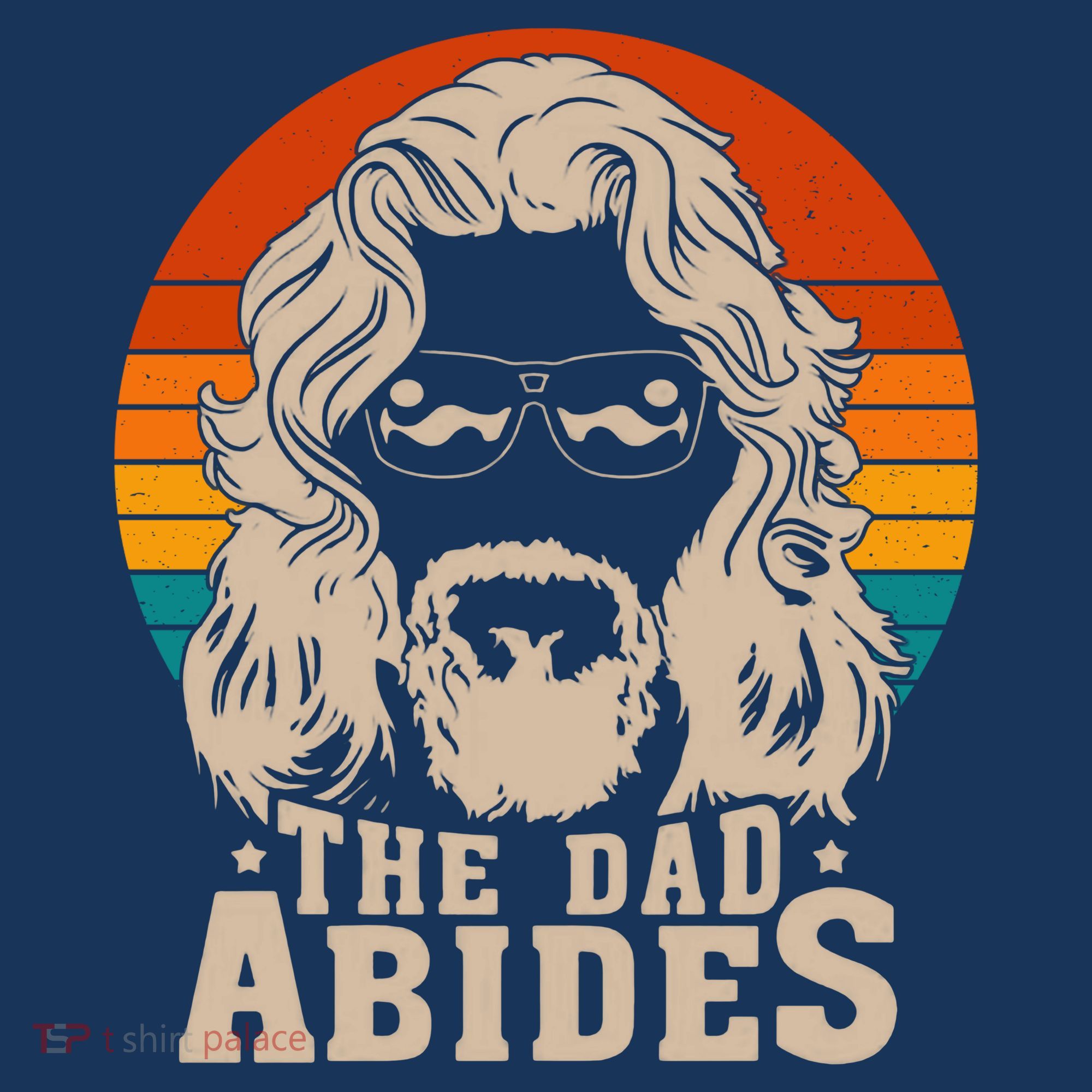 The Dad Abides Funny Fathers Day Retro Women's Tank Top