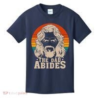 The Dad Abides Funny Fathers Day Retro Kids T-Shirt thumb 0