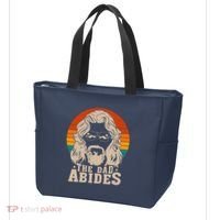 The Dad Abides Funny Fathers Day Retro Tote Bag thumb 3