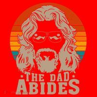 The Dad Abides Funny Fathers Day Retro Santa Hat thumb 1