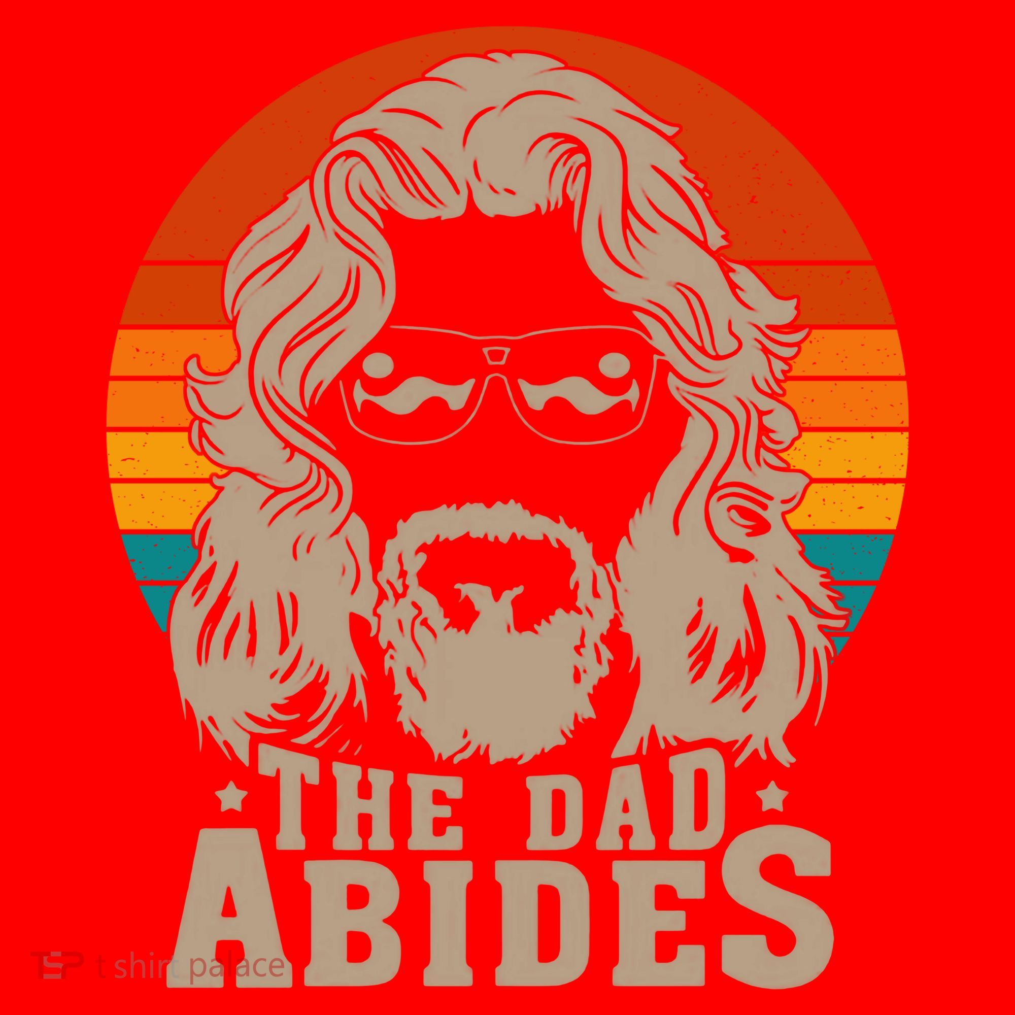 The Dad Abides Funny Fathers Day Retro Santa Hat