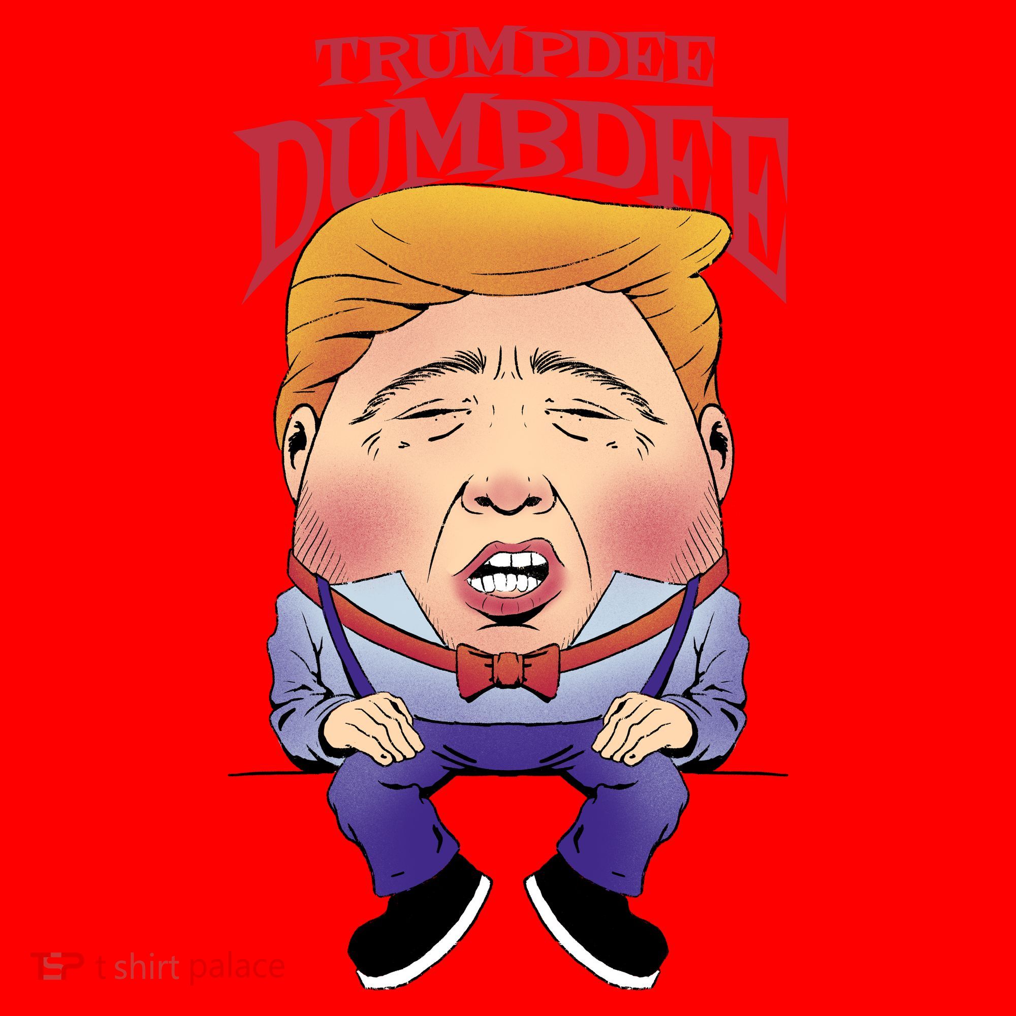 Trumpdee Dumbdee Anti Trump Funny Santa Hat