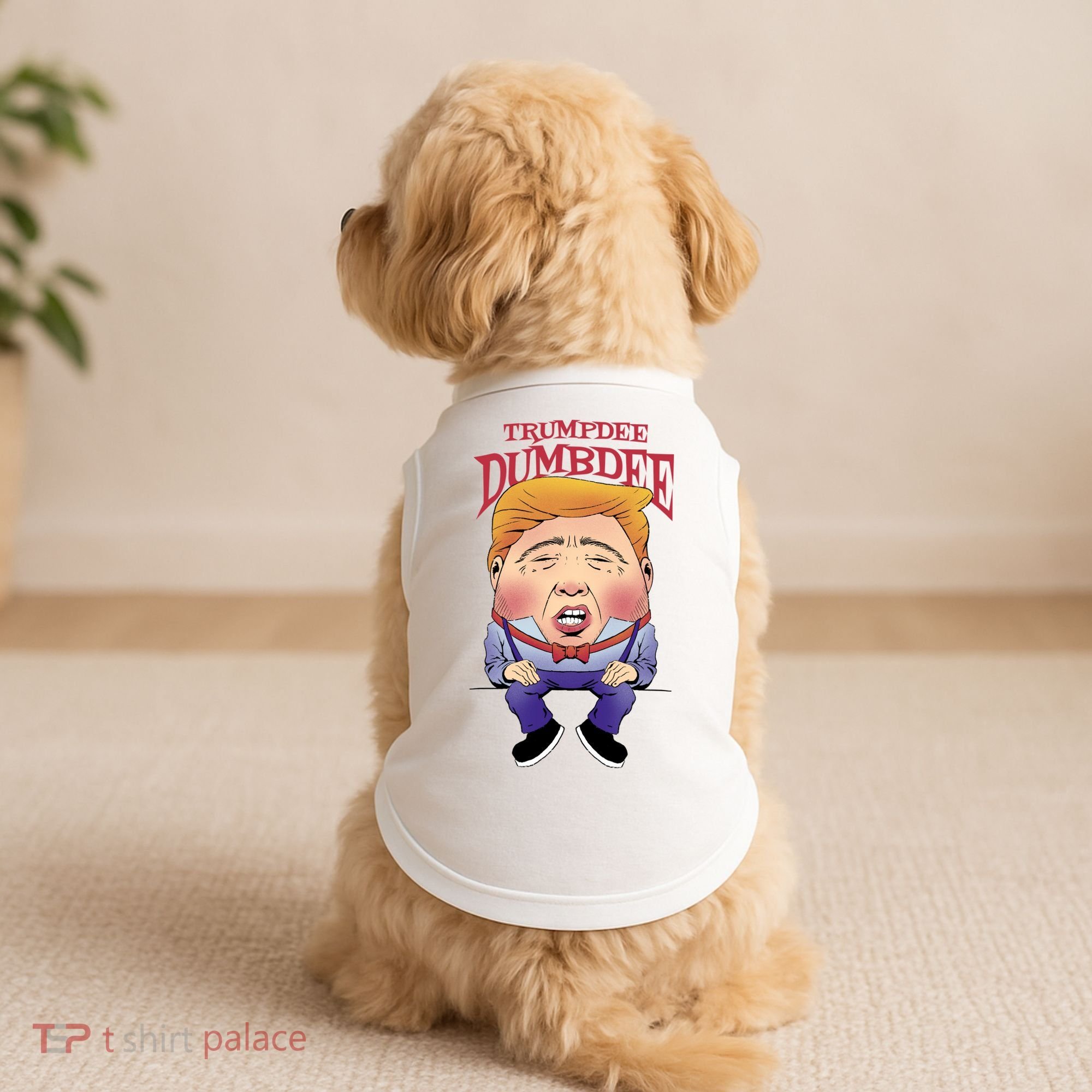 Trumpdee Dumbdee Anti Trump Funny Doggie Tank
