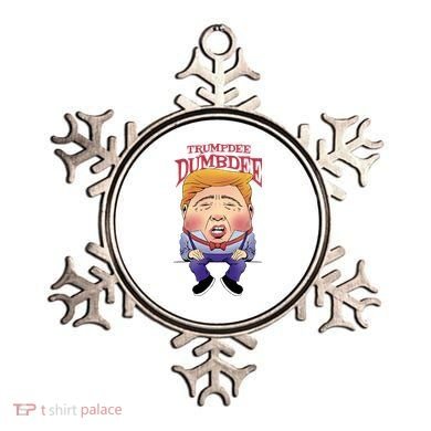 Trumpdee Dumbdee Anti Trump Funny Ornament
