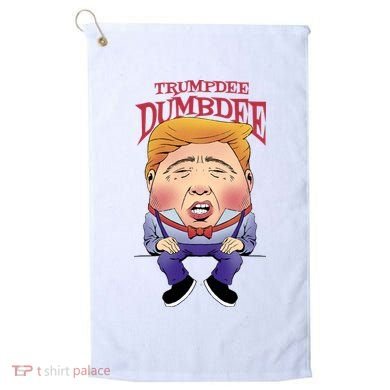 Trumpdee Dumbdee Anti Trump Funny Golf Towel