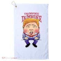 Trumpdee Dumbdee Anti Trump Funny Golf Towel thumb 0