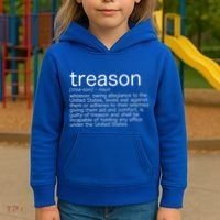 Treason Definition Anti Trump Treason Kids Hoodie thumb 3