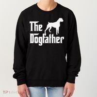 The Dogfather Boxer Dog Lover Dad Women's Sweatshirt thumb 0