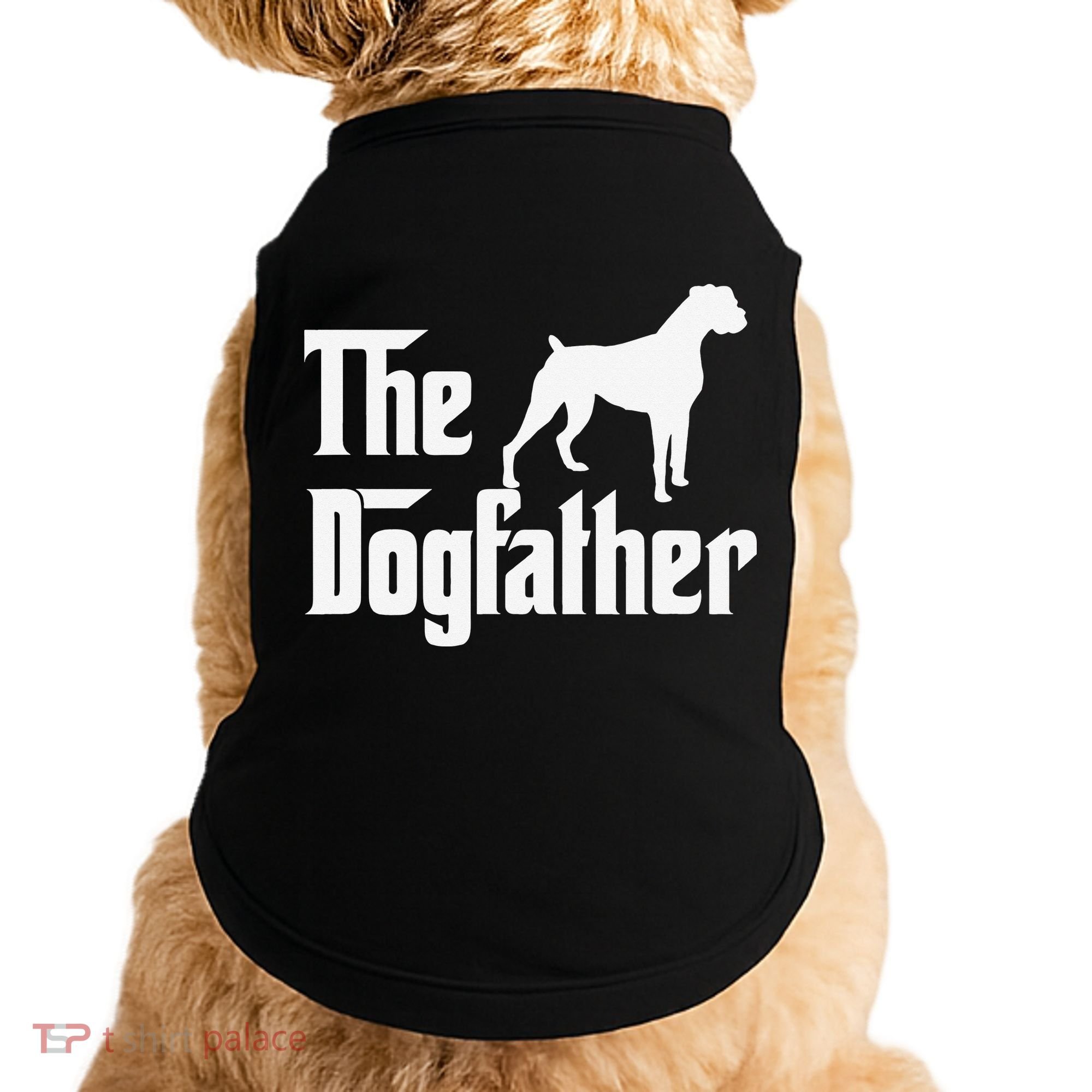 The Dogfather Boxer Dog Lover Dad Doggie Tank