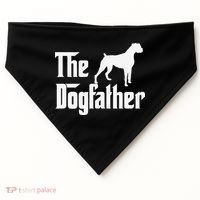 The Dogfather Boxer Dog Lover Dad USA-Made Doggie Bandana thumb 0