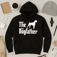 The Dogfather Boxer Dog Lover Dad Hoodie thumb 3