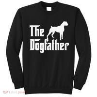 The Dogfather Boxer Dog Lover Dad Sweatshirt thumb 0
