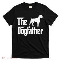 The Dogfather Boxer Dog Lover Dad T-Shirt thumb 0