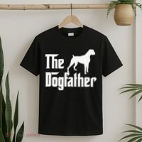 The Dogfather Boxer Dog Lover Dad T-Shirt thumb 2