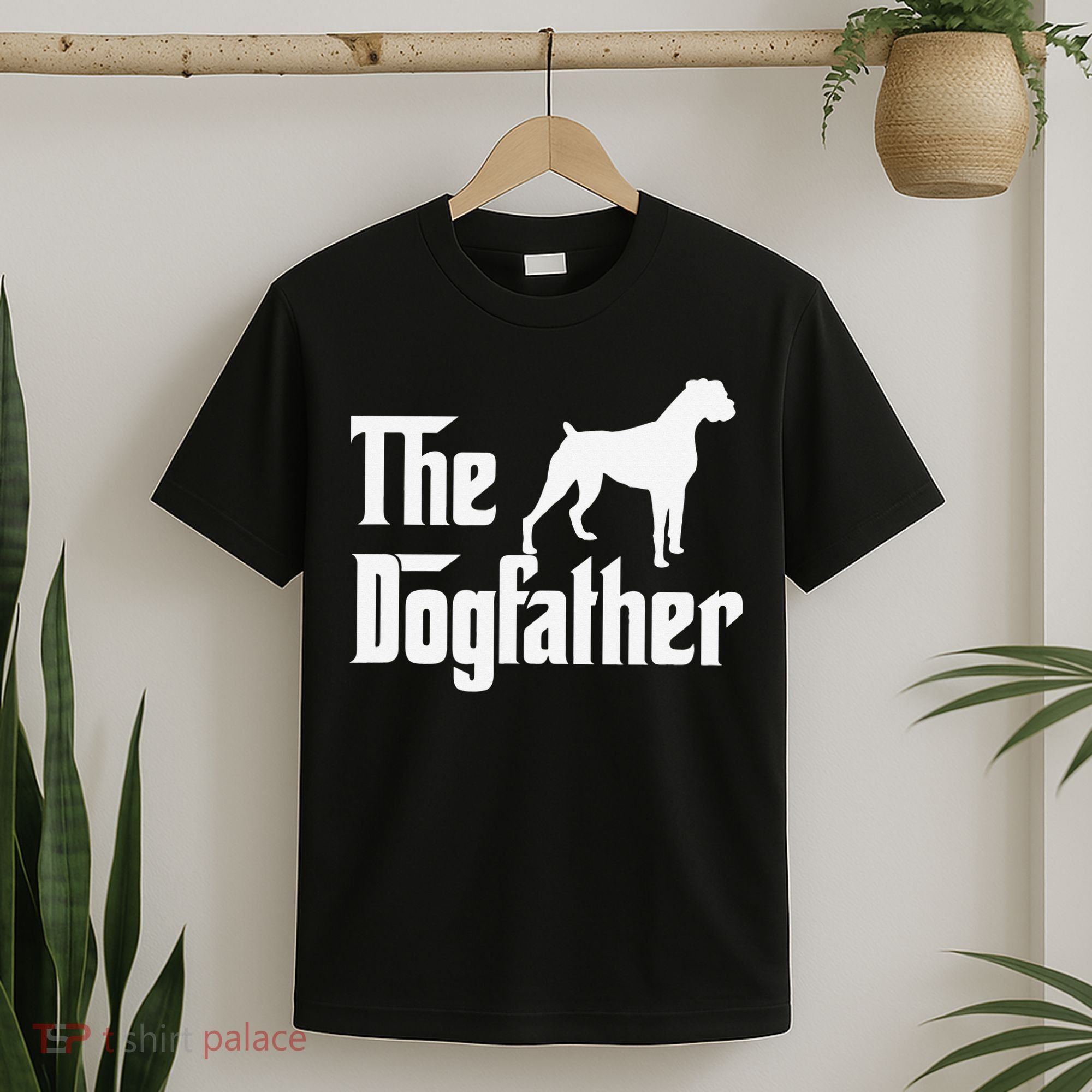 The Dogfather Boxer Dog Lover Dad T-Shirt