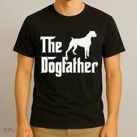 The Dogfather Boxer Dog Lover Dad T-Shirt thumb 3