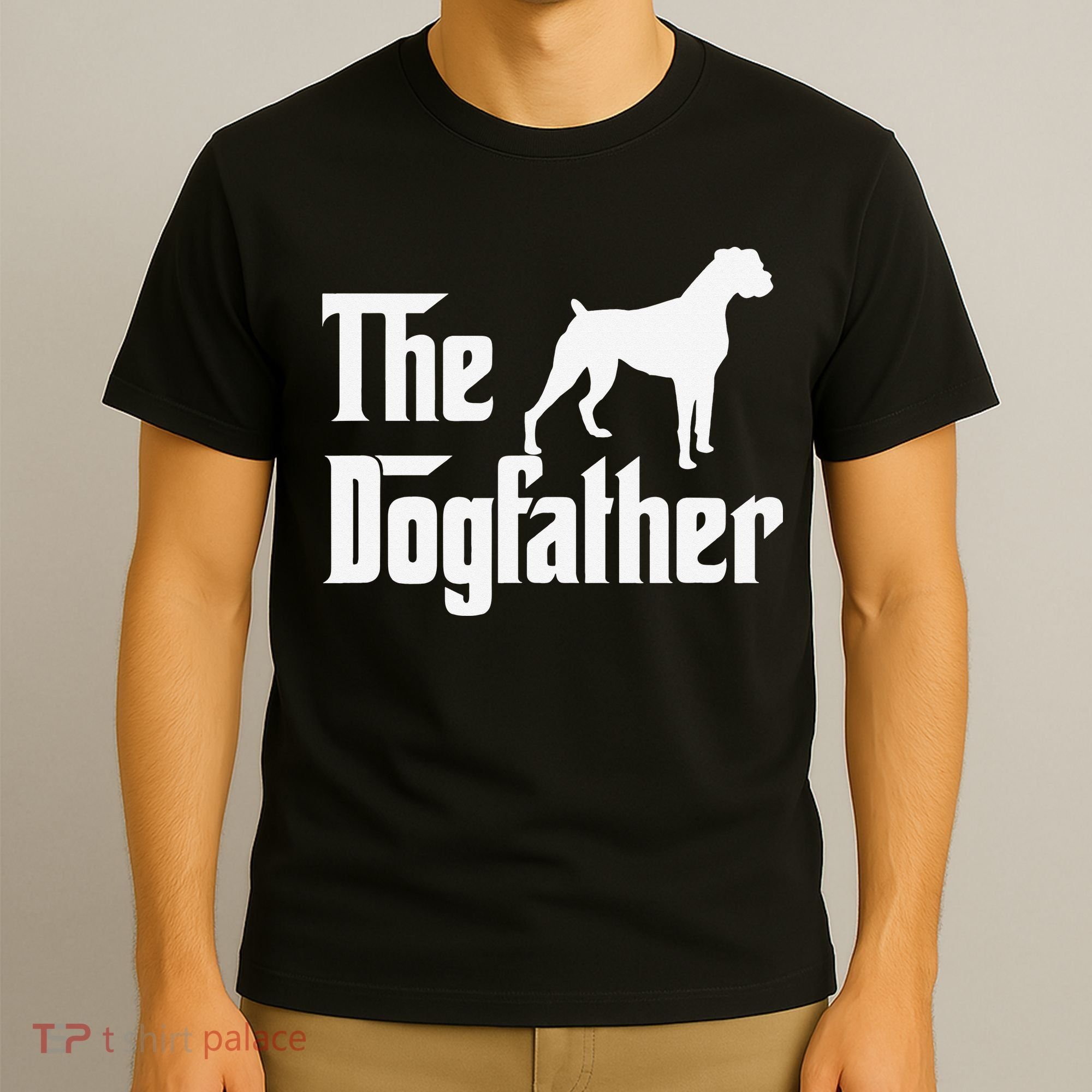 The Dogfather Boxer Dog Lover Dad T-Shirt