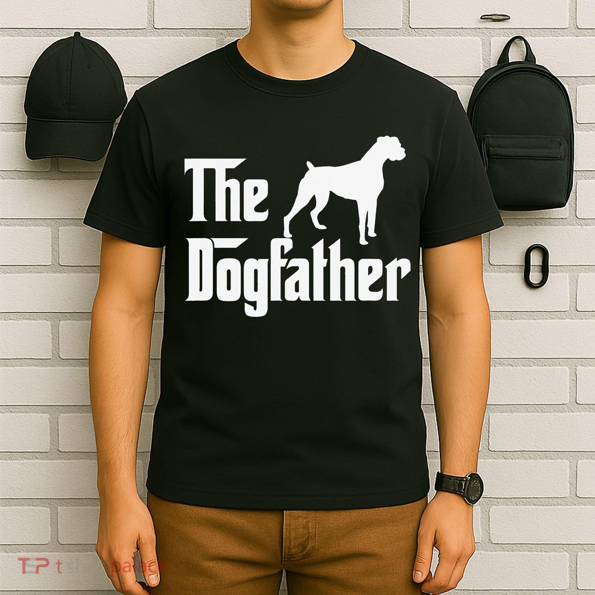 The Dogfather Boxer Dog Lover Dad T-Shirt