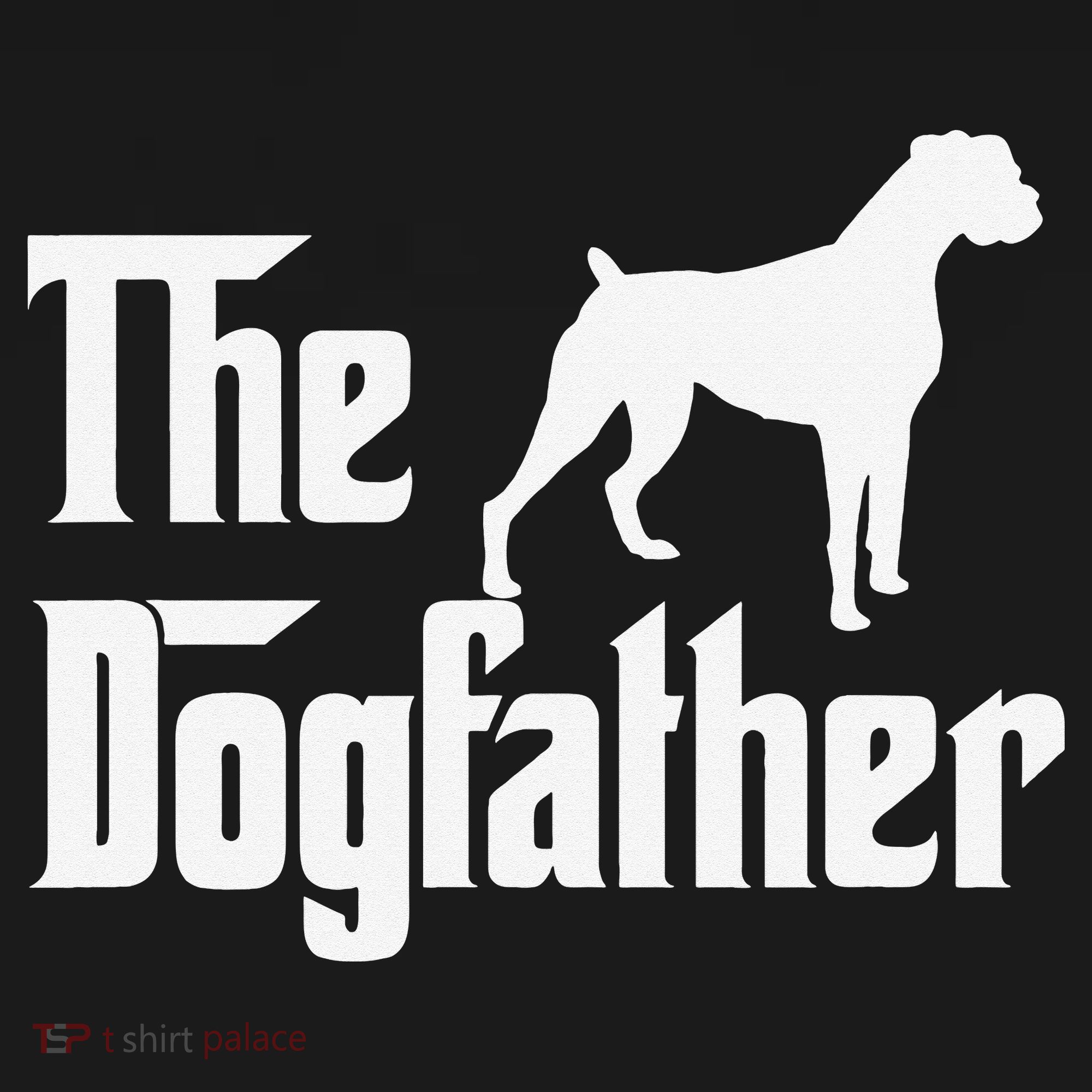 The Dogfather Boxer Dog Lover Dad Coaster