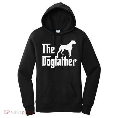 The Dogfather Boxer Dog Lover Dad Women's Hoodie