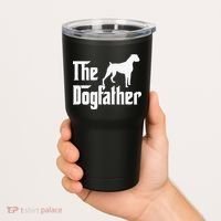 The Dogfather Boxer Dog Lover Dad Tumbler thumb 2