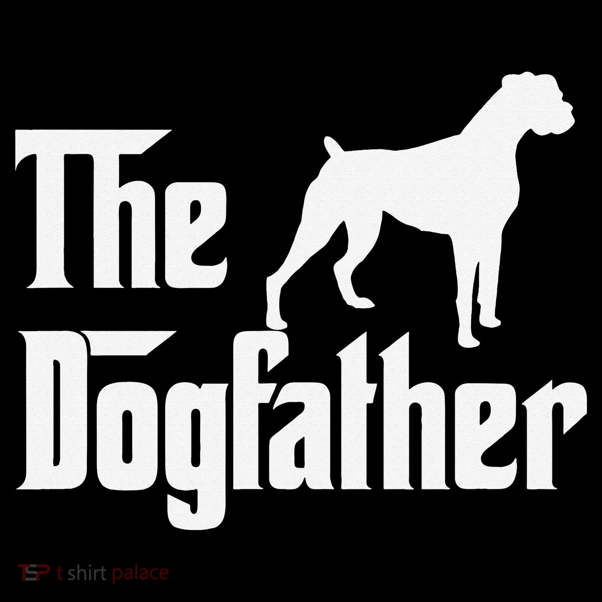 The Dogfather Boxer Dog Lover Dad Mousepad