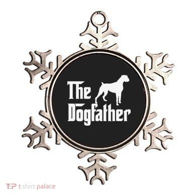 The Dogfather Boxer Dog Lover Dad Ornament