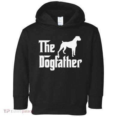 The Dogfather Boxer Dog Lover Dad Toddler Hoodie