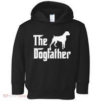 The Dogfather Boxer Dog Lover Dad Toddler Hoodie thumb 0