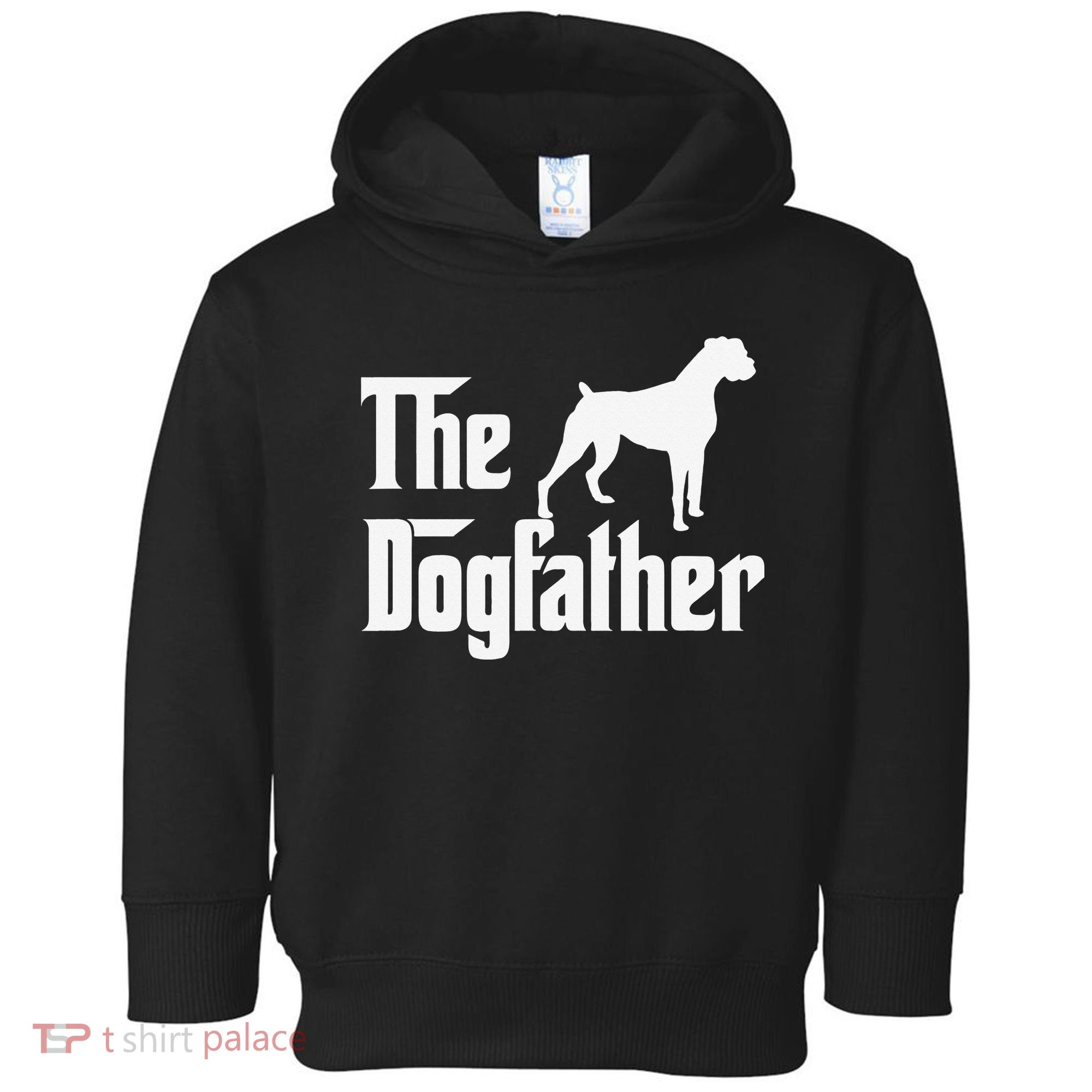 The Dogfather Boxer Dog Lover Dad Toddler Hoodie
