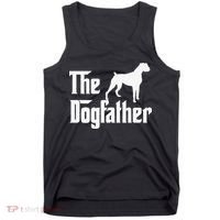 The Dogfather Boxer Dog Lover Dad Tank Top thumb 0