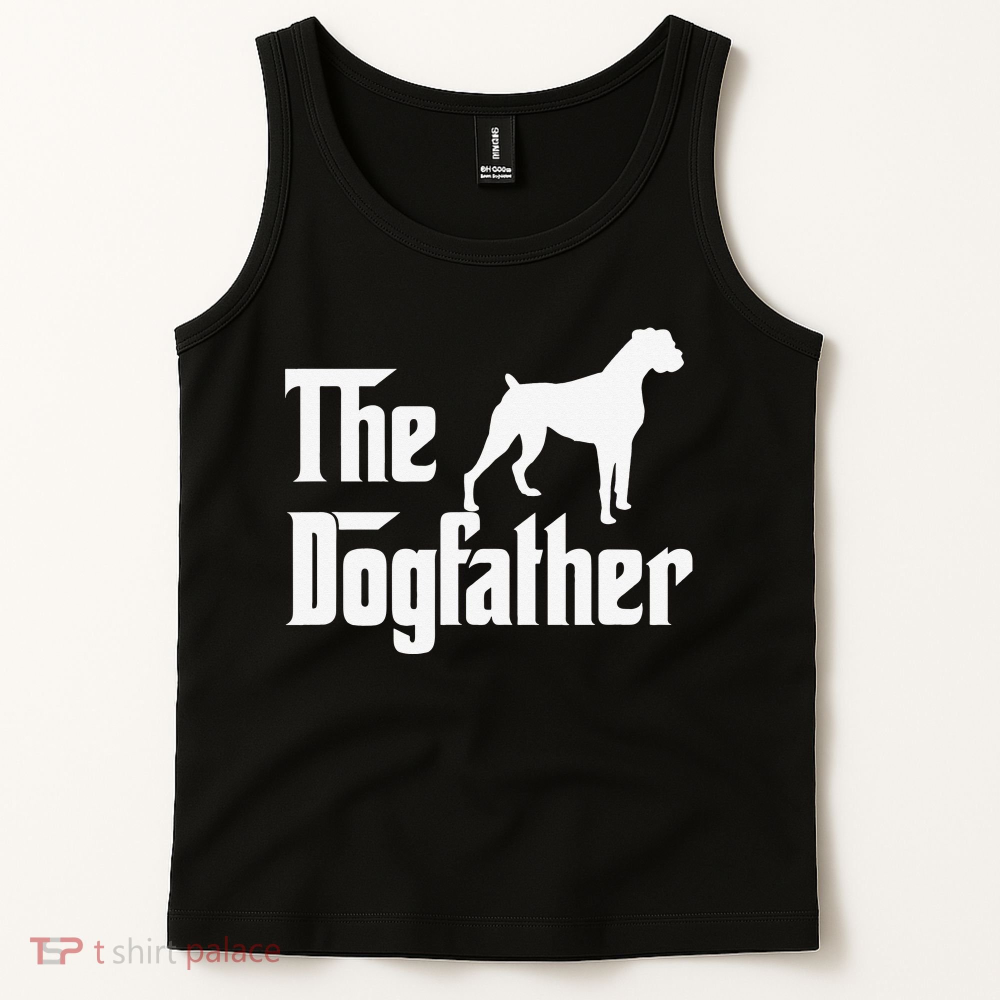 The Dogfather Boxer Dog Lover Dad Tank Top