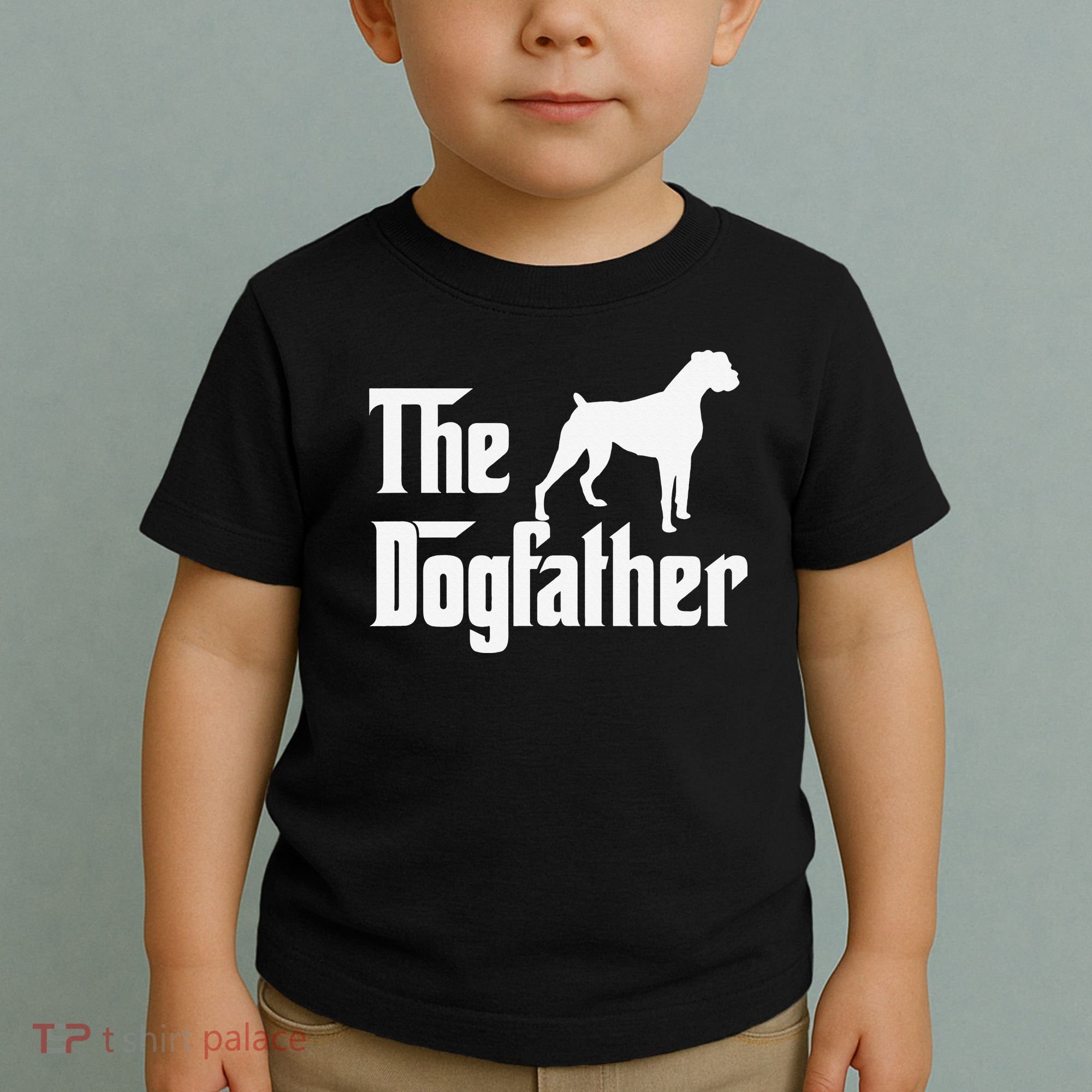 The Dogfather Boxer Dog Lover Dad Toddler T-Shirt