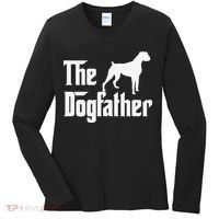 The Dogfather Boxer Dog Lover Dad Women's Long Sleeve Shirt thumb 0