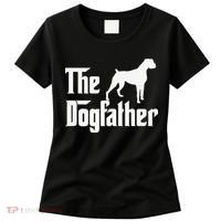 The Dogfather Boxer Dog Lover Dad Women's T-Shirt thumb 0