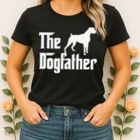 The Dogfather Boxer Dog Lover Dad Women's T-Shirt thumb 2