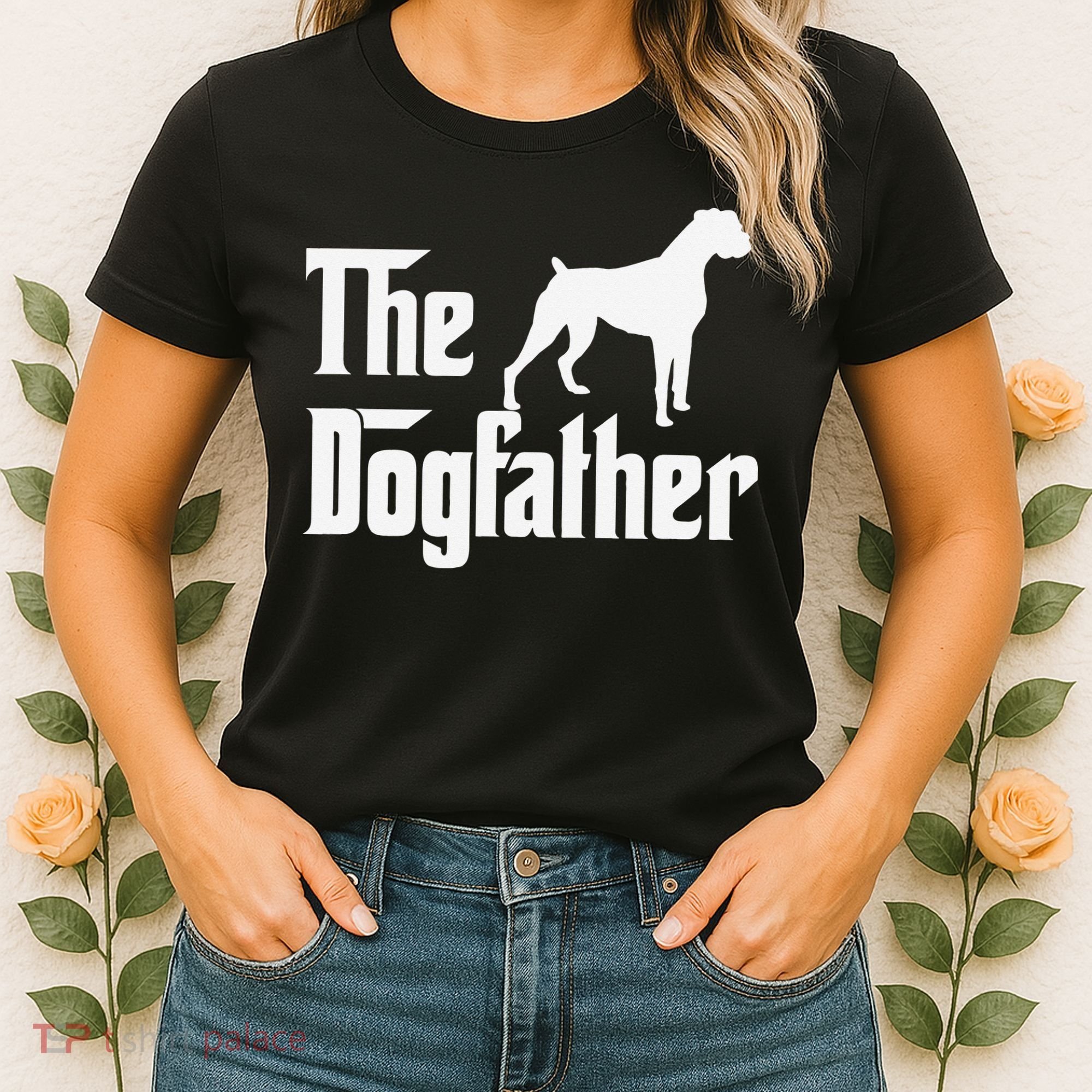The Dogfather Boxer Dog Lover Dad Women's T-Shirt