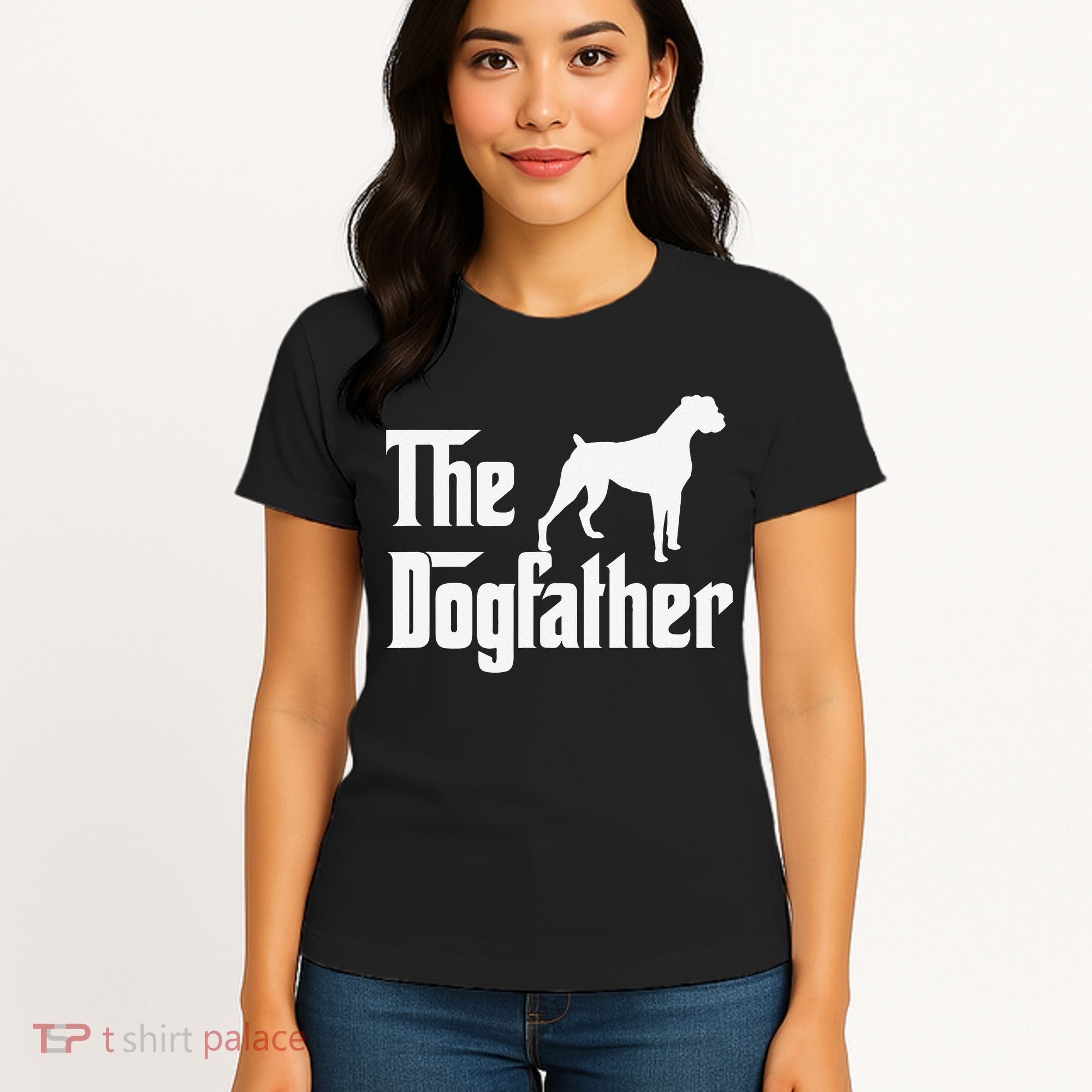 The Dogfather Boxer Dog Lover Dad Women's T-Shirt